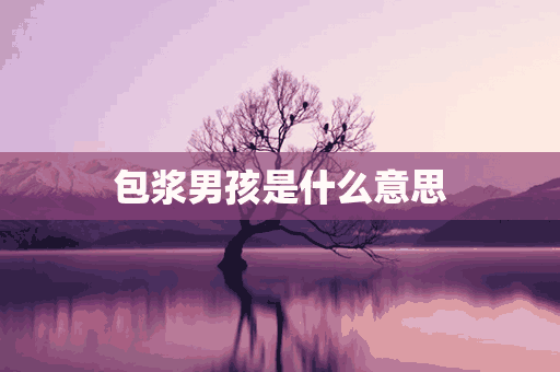 包浆男孩是什么意思(包浆男孩是啥意思)